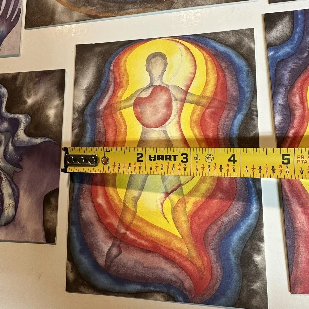 Nuttman SM Contemplation 1-6 Abstract Art Blank Note Cards Unused
